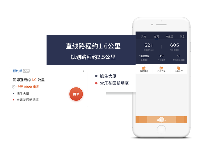 搶單/派單模式，百秒應(yīng)答